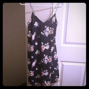 NWT Lush navy floral dress